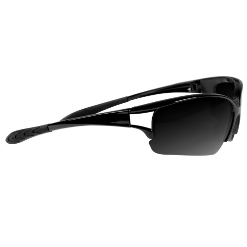 Mens Black Sporty Sunglasses-Blank Logo