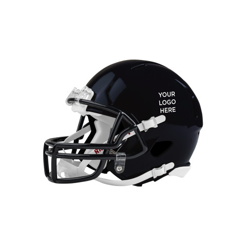 Riddell Replica Black Mini Helmet-Blank Logo