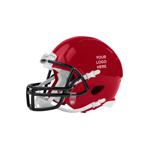 Riddell Replica Red Mini Helmet-Blank Logo