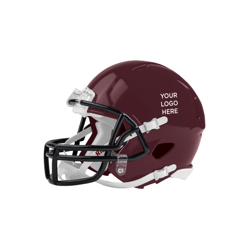Riddell Replica Maroon Mini Helmet-Blank Logo