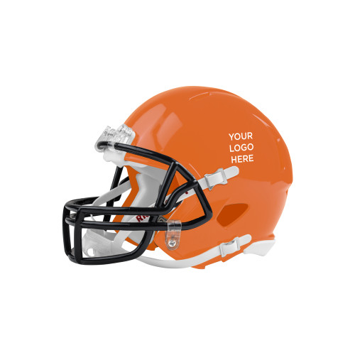 Riddell Replica Orange Mini Helmet-Blank Logo
