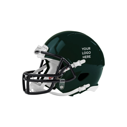 Riddell Replica Dark Green Mini Helmet-Blank Logo