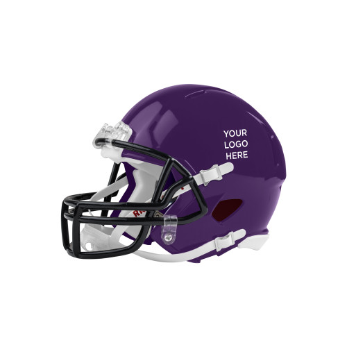 Riddell Replica Purple Mini Helmet-Blank Logo