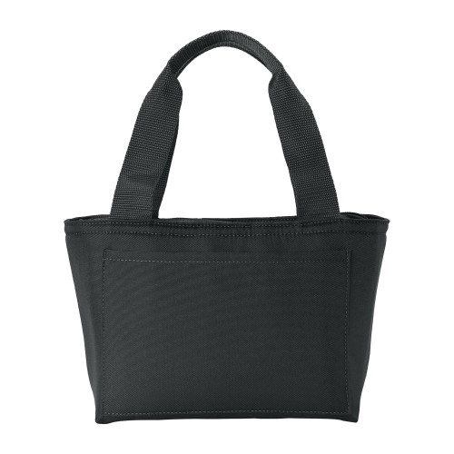 Insulated Black Lunch Tote-Blank Logo