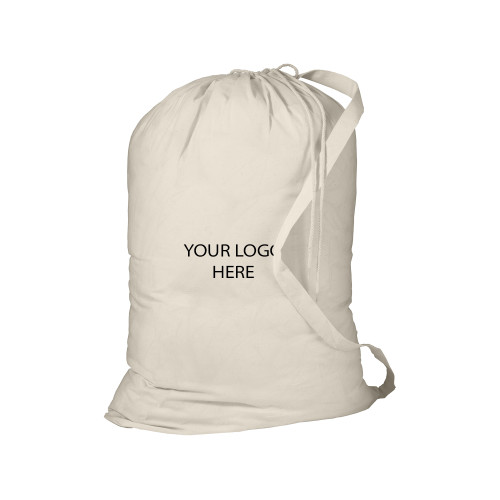 Natural Laundry Bag-Blank Logo