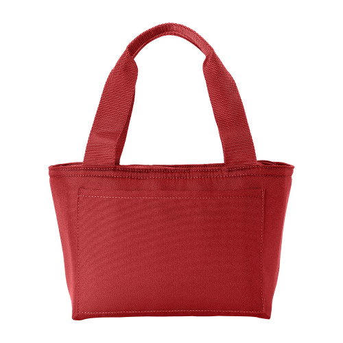 Insulated Red Lunch Tote-Blank Logo