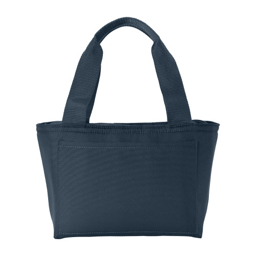 Insulated Navy Lunch Tote-Blank Logo