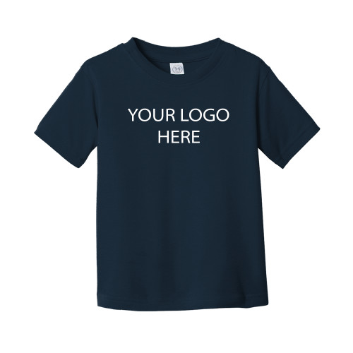 Toddler Navy T Shirt-Blank Logo