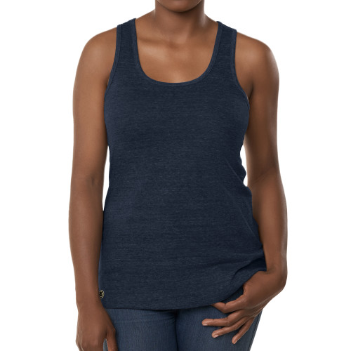 Fall Rush Ladies Navy Tank-Blank Logo