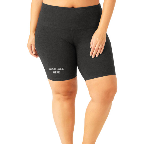 Beyond Yoga PLUS Spacedye High Waisted Biker Short Darkest Night-