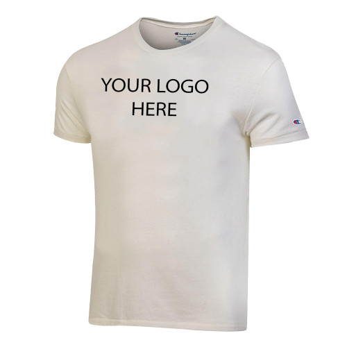 Champion Triblend Alabaster T Shirt-Blank Logo