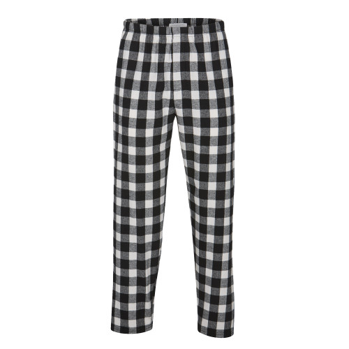 Boxercraft Black/White Unisex Buffalo Flannel Pajama Pant-Blank Logo