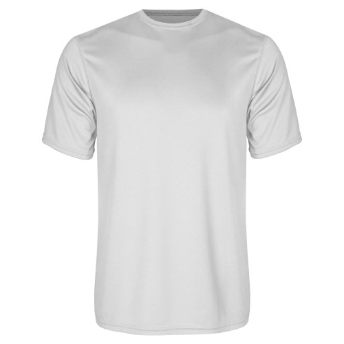 Performance White Tee-Blank Logo