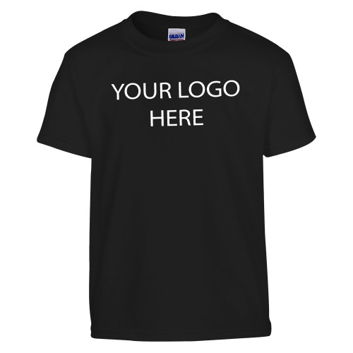 Youth Black T Shirt-Blank Logo