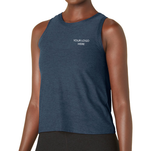 Beyond Yoga Womens Nocturnal Navy Featherweight Rebalance Tank -