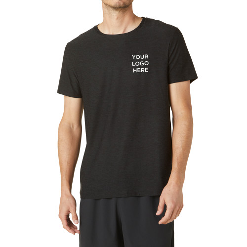 Beyond Yoga Mens Darkest Night Featherweight Always Beyond Short Sleeve Tee -Blank Logo