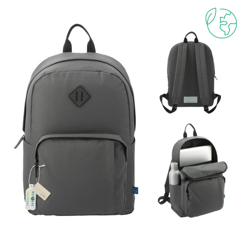 Repreve Ocean Charcoal Everyday Computer Backpack-Blank Logo