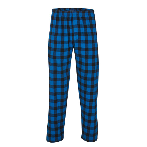 Boxercraft Royal/Black Buffalo Unisex Flannel Pajama Pant-Blank Logo