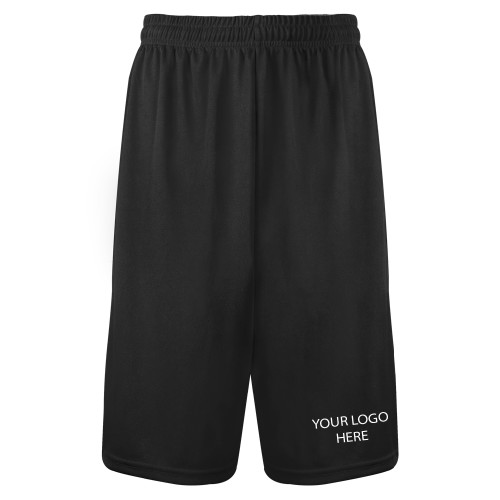 Black Performance Classic 9 Inch Short-Blank Logo