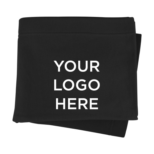Black Sweatshirt Blanket-Blank Logo