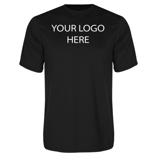 Black Performance Tee-Blank Logo