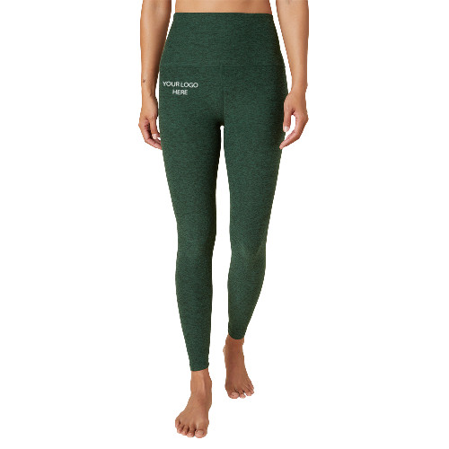Beyond Yoga Womens Forest Green High Waisted Midi Legging -Blank Logo
