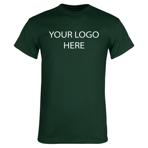 Dark Green T Shirt-Blank Logo