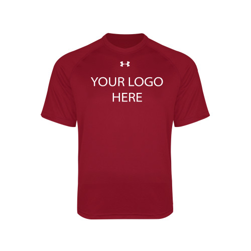 Under Armour Youth Red Tech Tee-Blank Logo