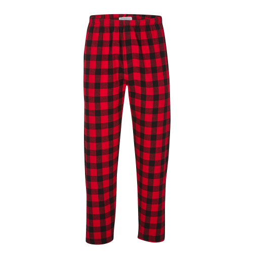 Boxercraft Red/Black Buffalo Unisex Flannel Pajama Pant-Blank Logo