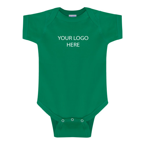 Kelly Green Infant Onesie-Blank Logo