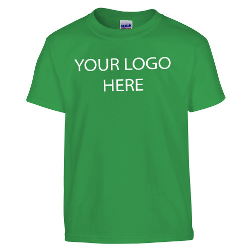 Youth Kelly Green T Shirt-Blank Logo