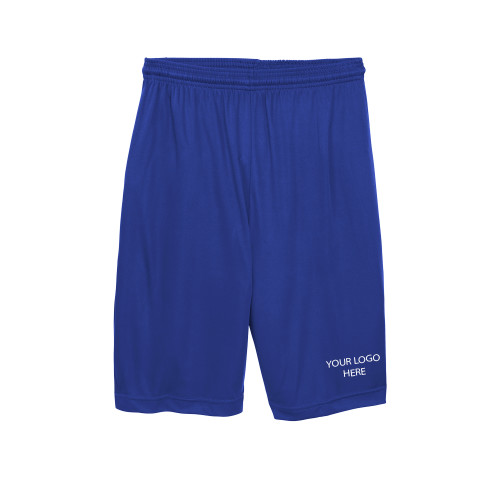 Youth Royal Competitor Shorts-Blank Logo