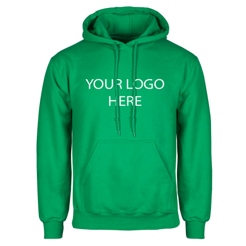 Kelly Green Fleece Hoodie-Blank Logo