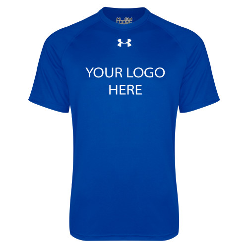Under Armour Royal Tech Tee-Blank Logo