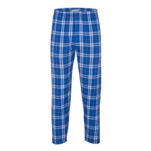 Boxercraft Royal/Silver Unisex Flannel Pajama Pant-Blank Logo