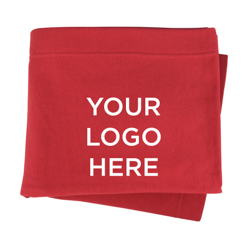 Red Sweatshirt Blanket-Blank Logo