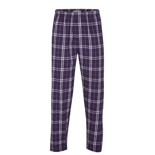 Boxercraft Heritage Purple Unisex Flannel Pajama Pant-Blank Logo