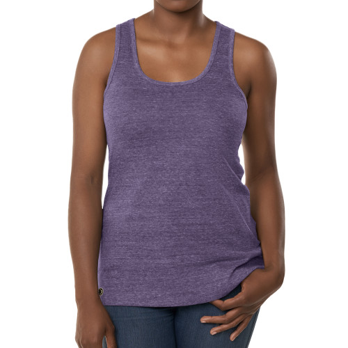 Fall Rush Ladies Purple Tank-Blank Logo