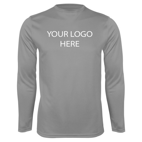 Steel Performance Longsleeve Shirt-Blank Logo