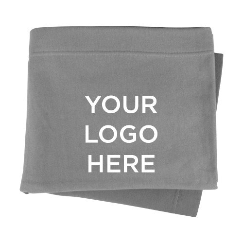 Grey Sweatshirt Blanket-Blank Logo