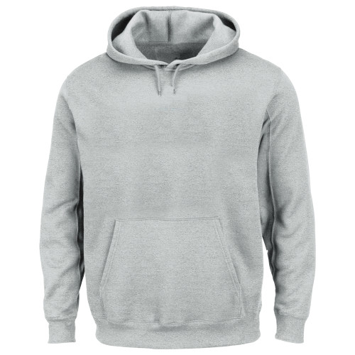 Extended Heather Grey Hoodie-Blank Logo