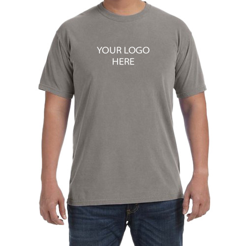 Comfort Colors Grey T Shirt-Blank Logo