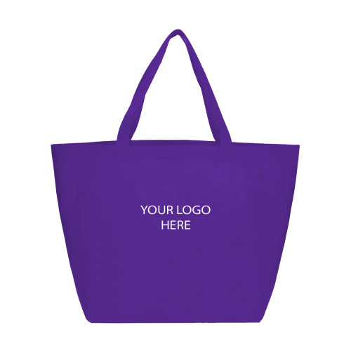 Yaya Non Woven Purple Shopper Tote-Blank Logo