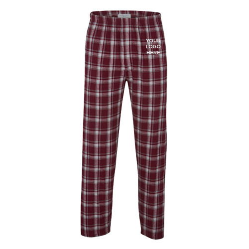 Boxercraft Heritage Maroon Unisex Flannel Pajama Pant-Blank Logo