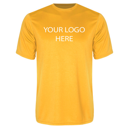 Gold Performance Tee-Blank Logo
