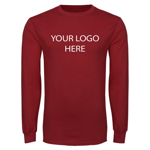 Cardinal Long Sleeve T Shirt-Blank Logo