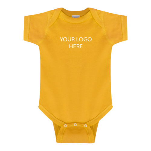 Gold Infant Onesie-Blank Logo