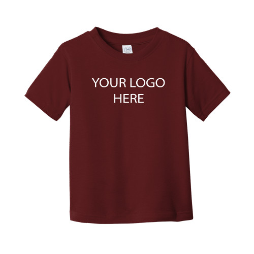Toddler Maroon T Shirt-Blank Logo