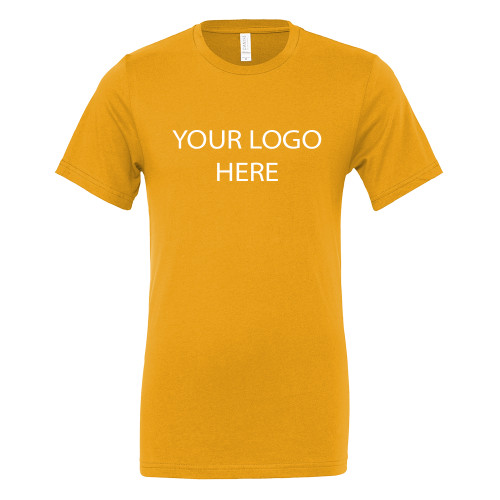 Bella + Canvas Gold Jersey Cotton T Shirt-Blank Logo