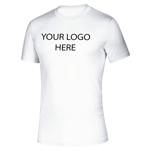 Adidas White Creator Performance Tee-Blank Logo